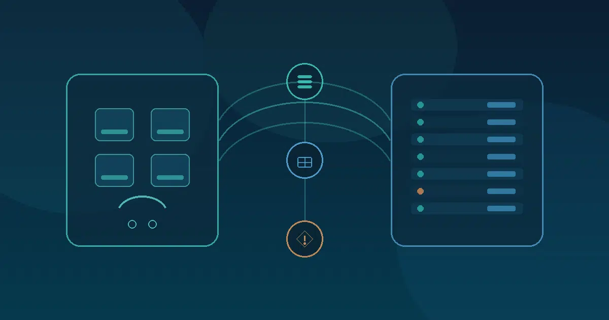 Abstract navy, teal, and violet technology illustration representing Shopify and QuickBooks Online.